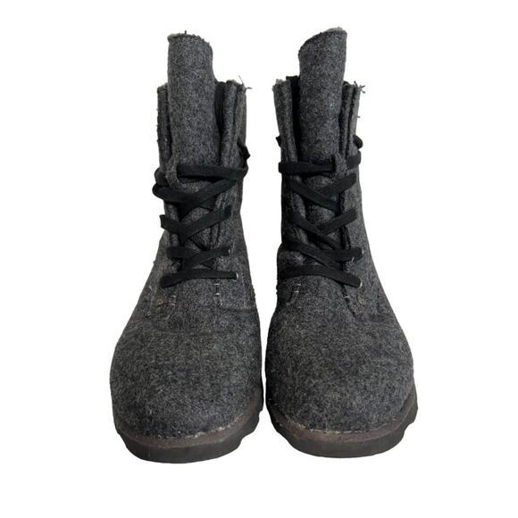 Bearpaw Womens Krista Wool Lace-Up Boots Gray Size 10 US - Picture 6 of 8